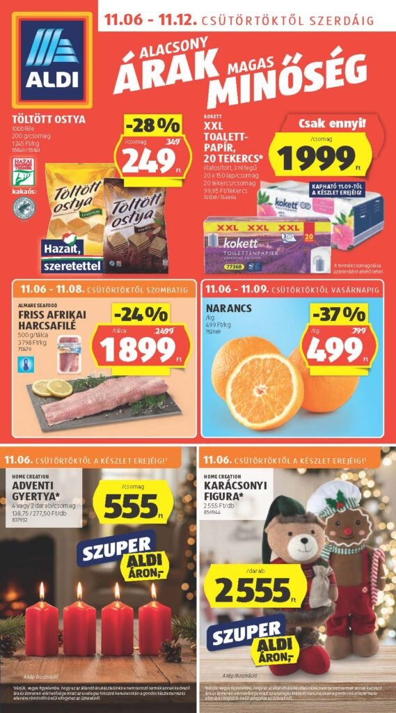 aldi akciós újság 2025 45 hét