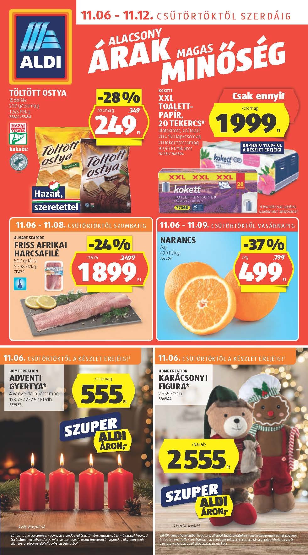 aldi akciós újság 2025 45 hét