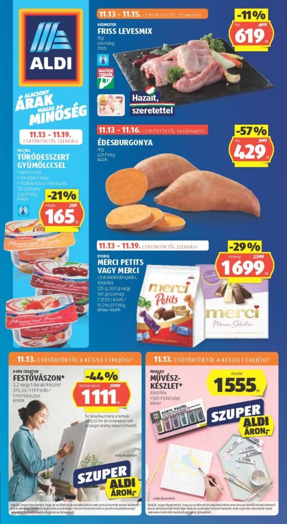 aldi akciós újság 2025 46 hét