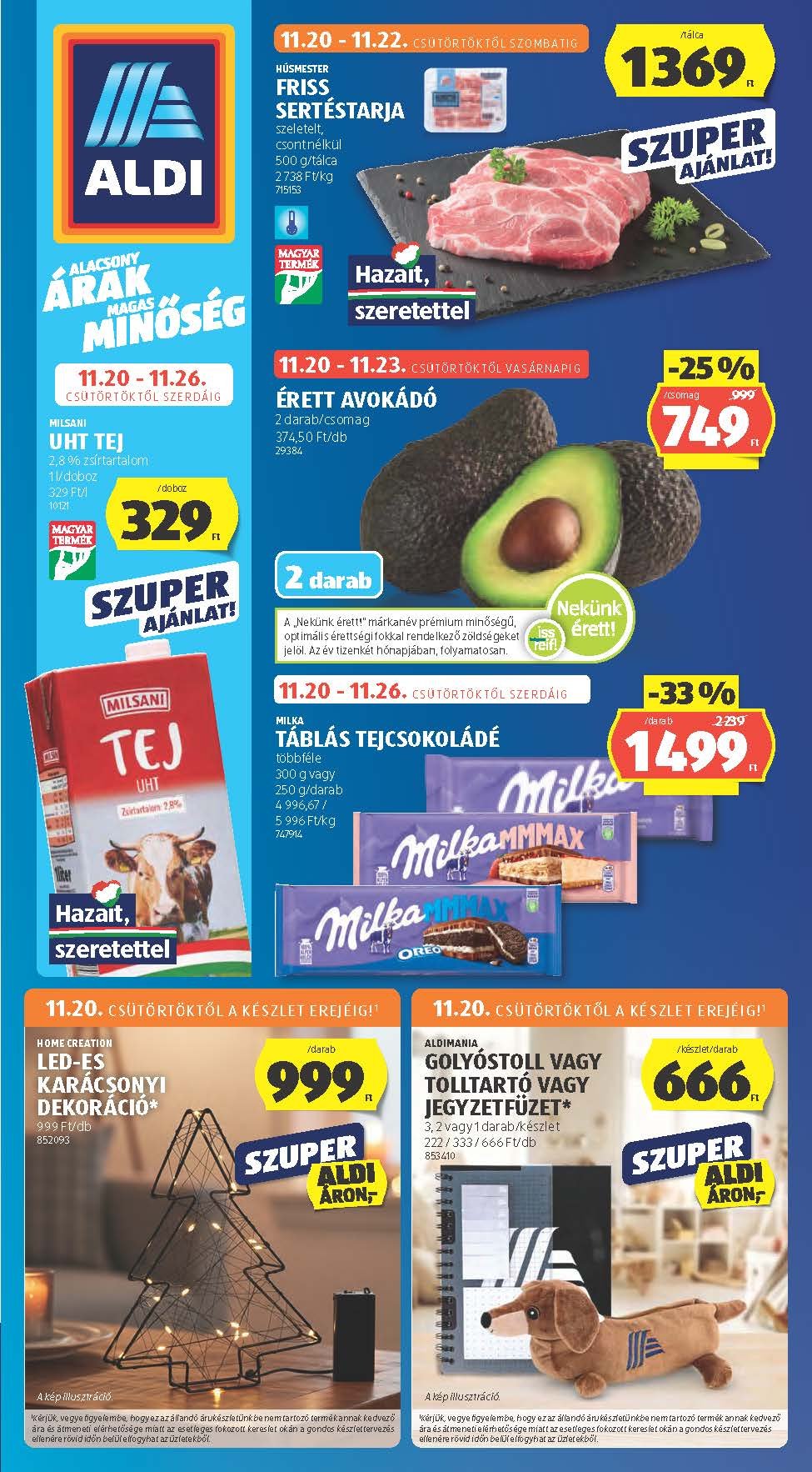 aldi akciós újság 2025 47 hét