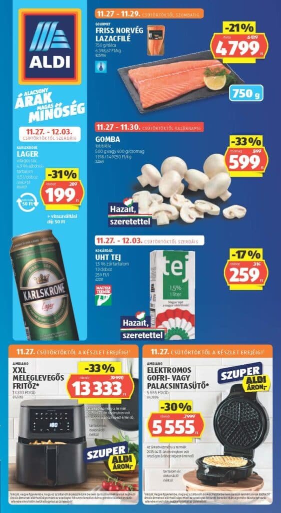 aldi akciós újság 2025 48 hét