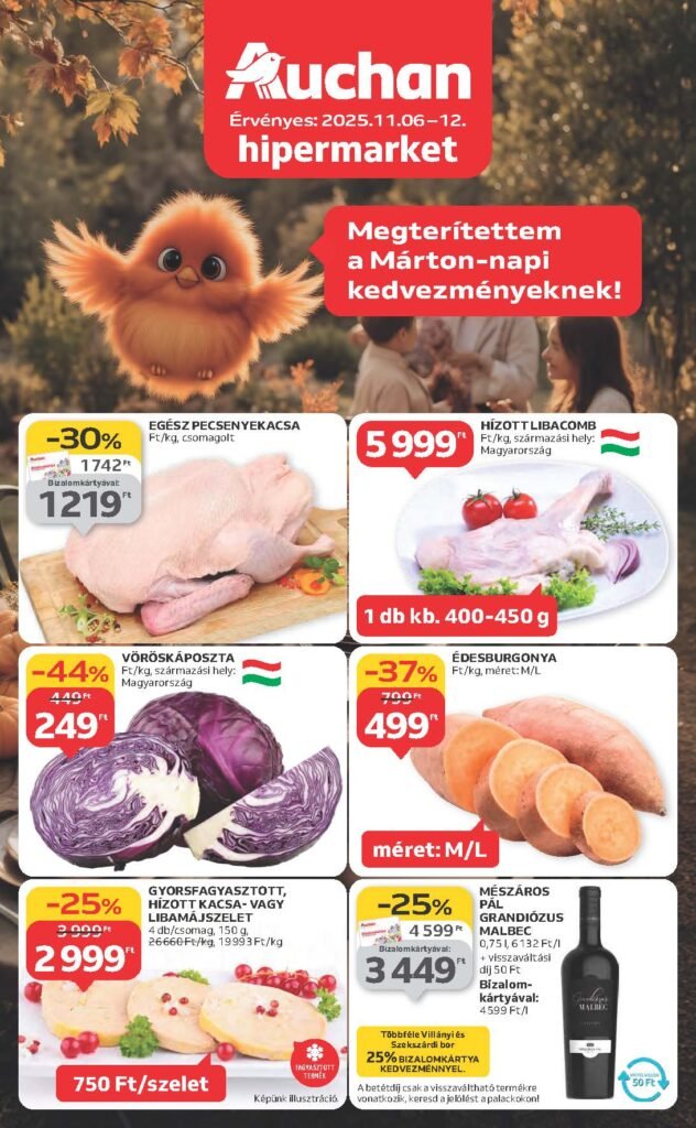 auchan akciós újság 2025 45 hét