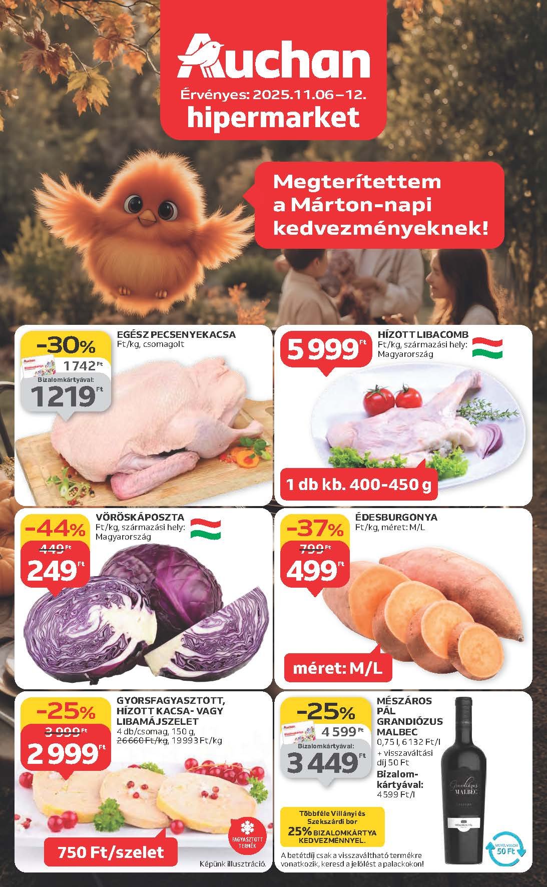 auchan akciós újság 2025 45 hét