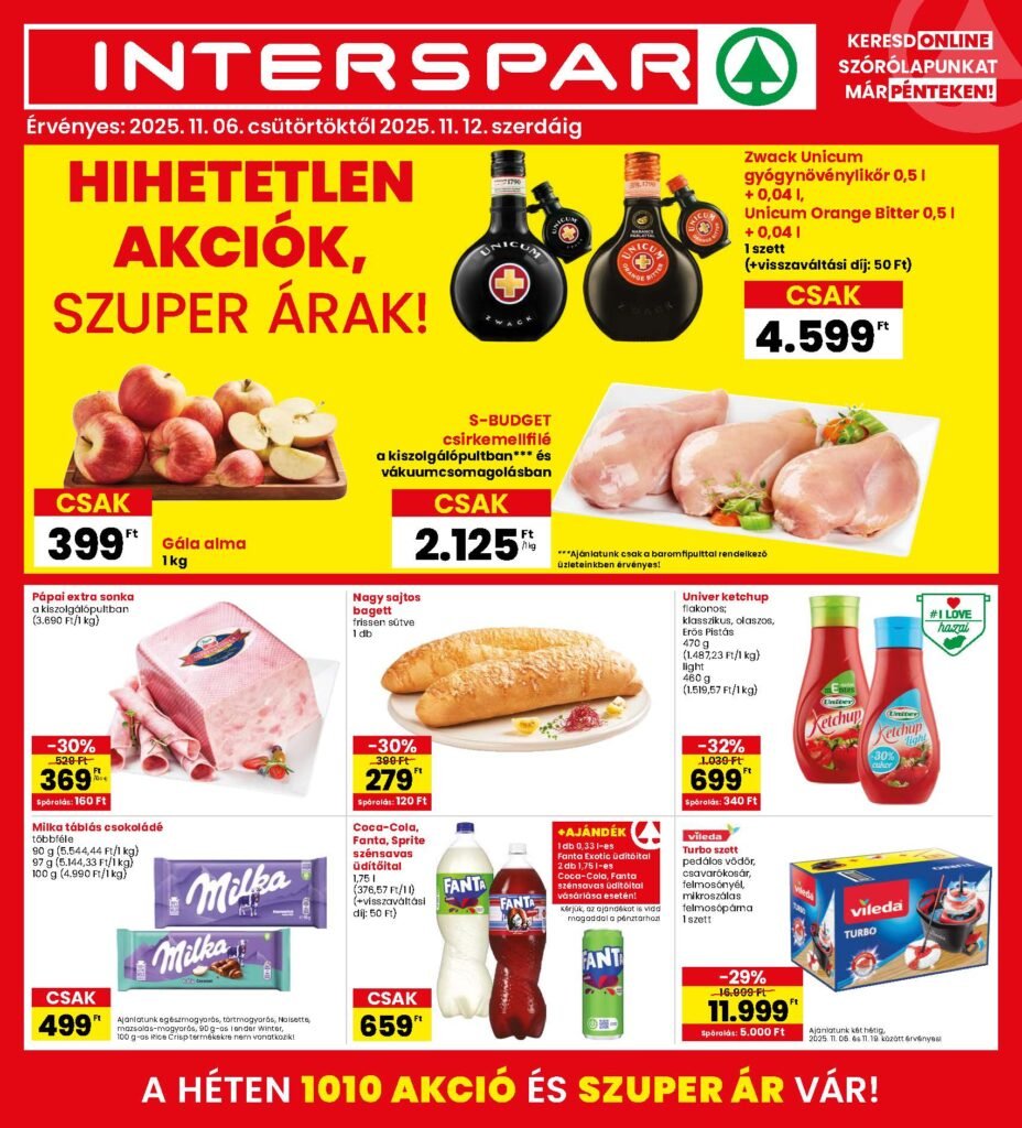 interspar akciós újság 2025 45 hét