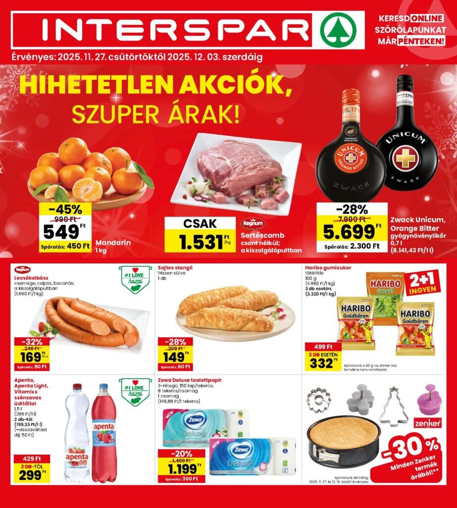 interspar akciós újság 2025 48 hét