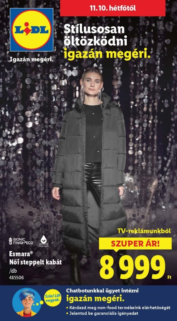 lidl nonfood akciós újság 2025 45 hét