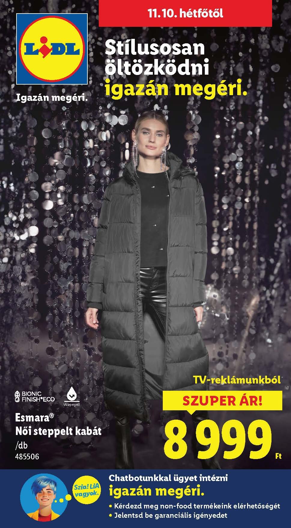 lidl nonfood akciós újság 2025 45 hét