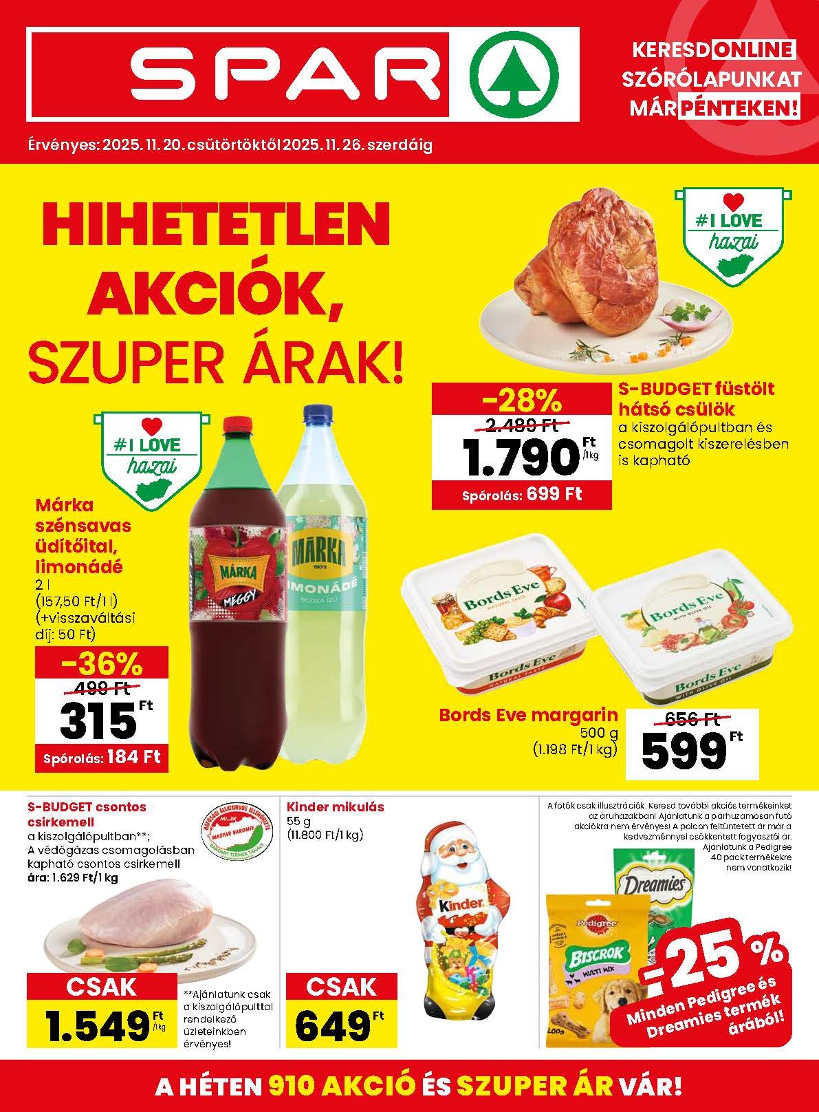 spar akciós újság 2025 47 hét