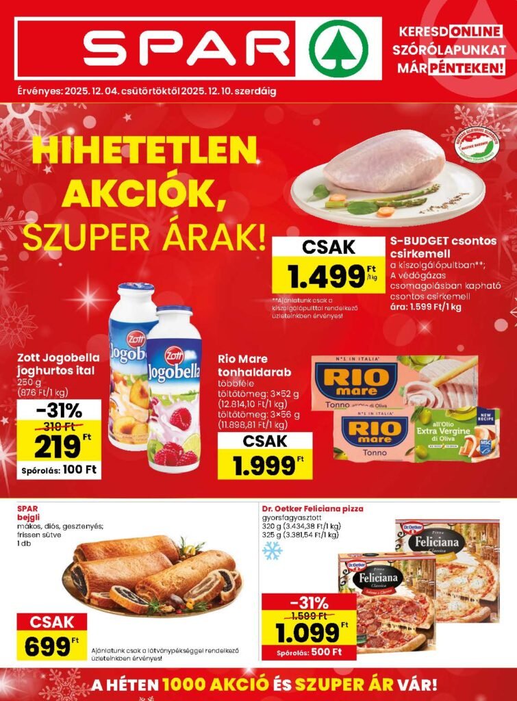 spar akciós újság 2025 49 hét