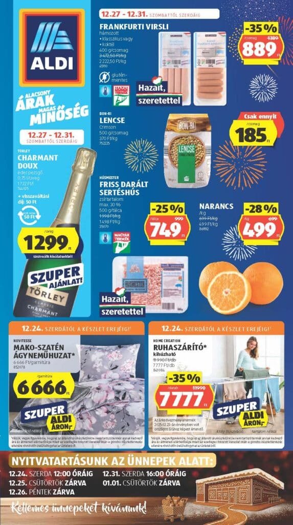 aldi akciós újság 2025 52 hét