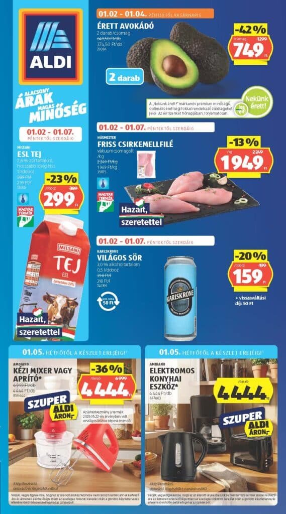 aldi akciós újság 2026 1 hét