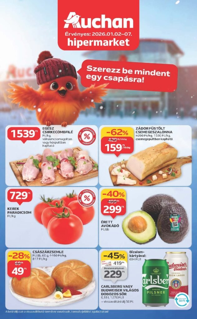auchan akciós újság 2026 1 hét