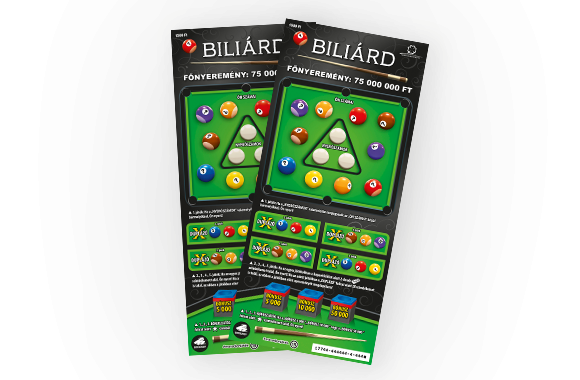 billiárd sorsjegy