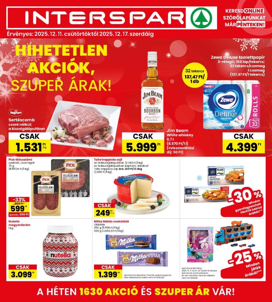 interspar akciós újság 2025 50 hét