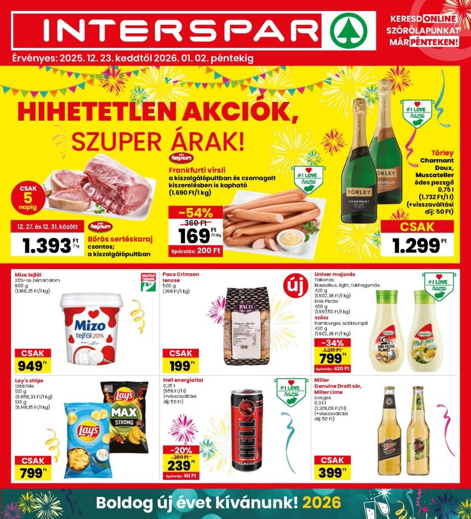 interspar akciós újság 2025 52 hét