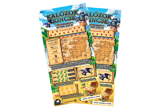 kalózok kincse sorsjegy