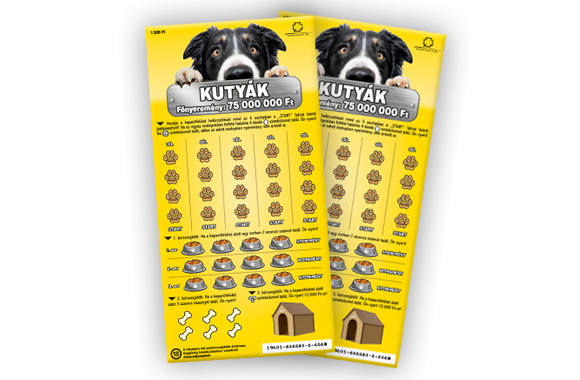 kutyák sorsjegy