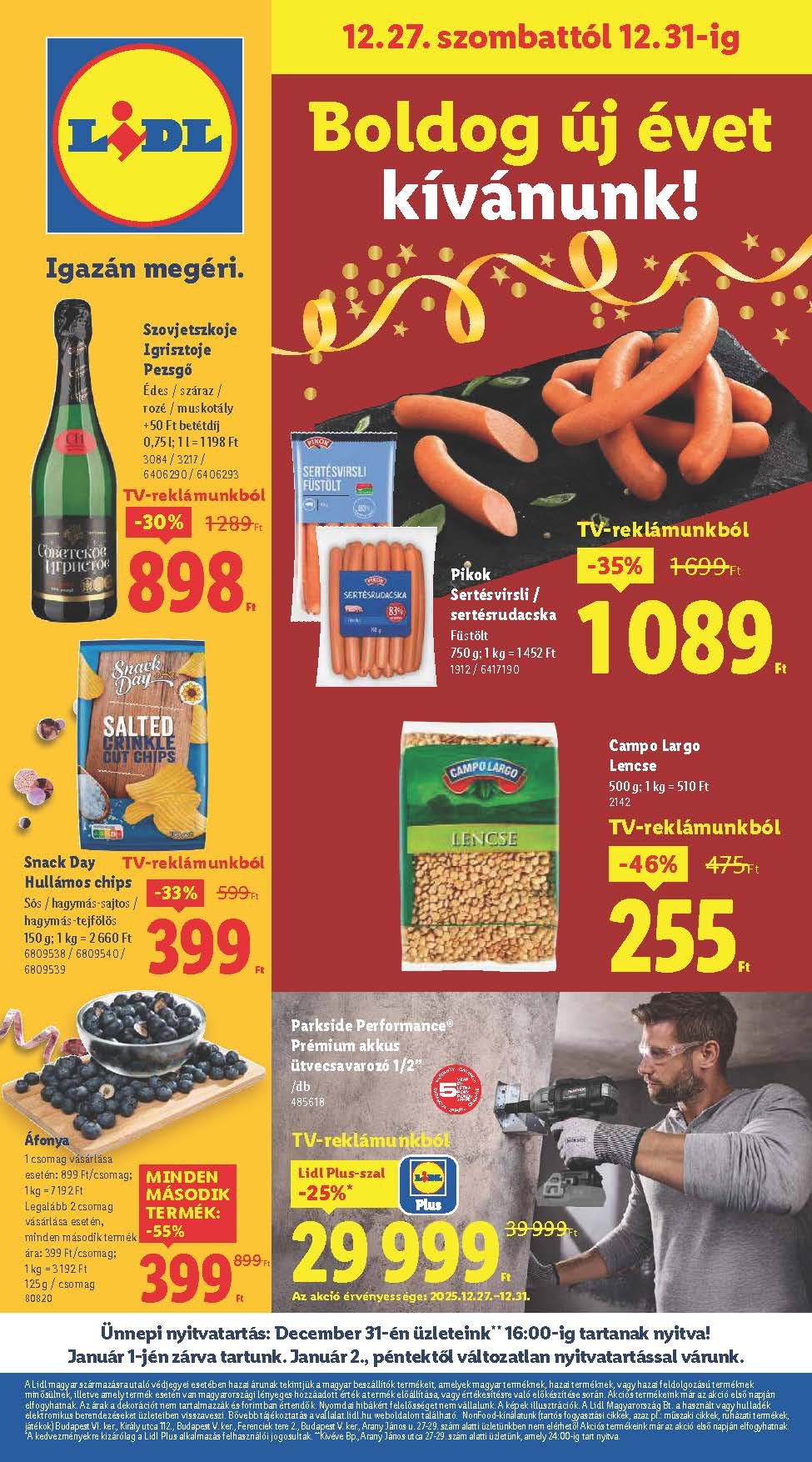 lidl akciós újság 2025 52 hét