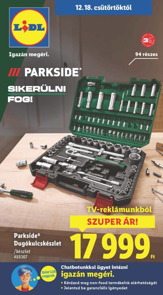 lidl nonfood akciós újság 2025 51 hét