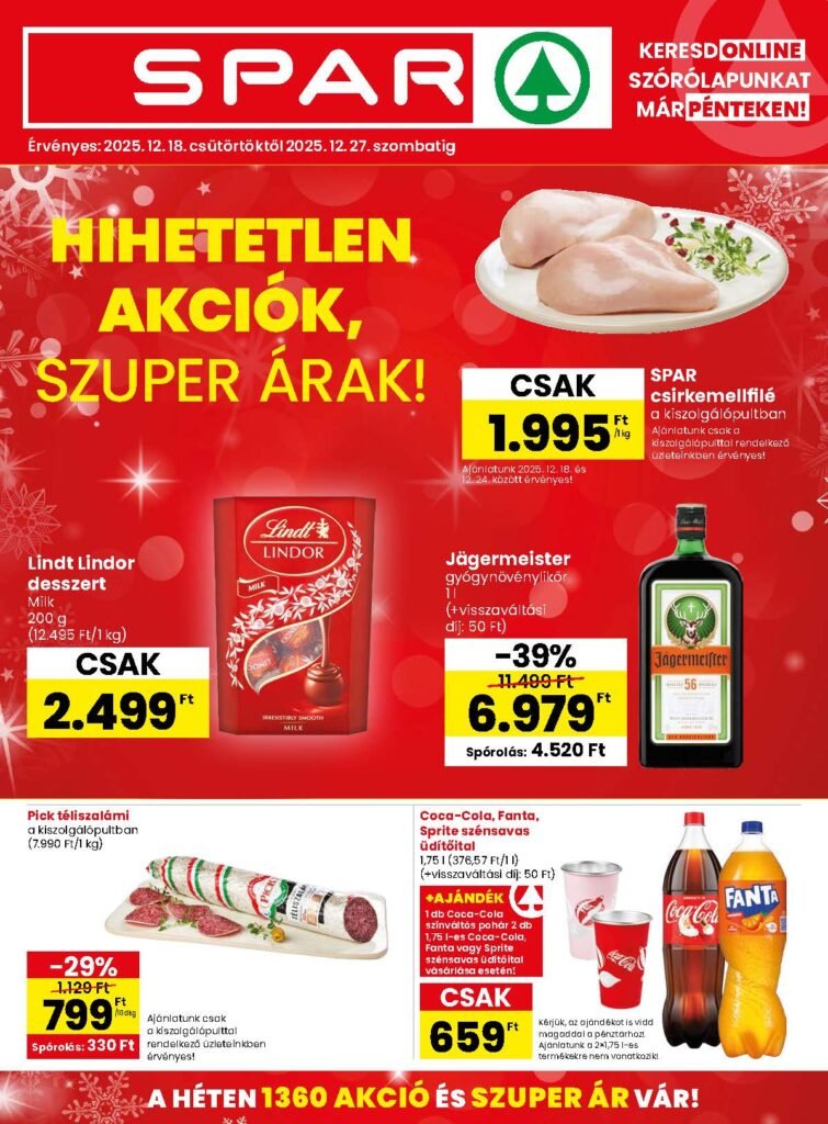 spar akciós újság 2025 51 hét