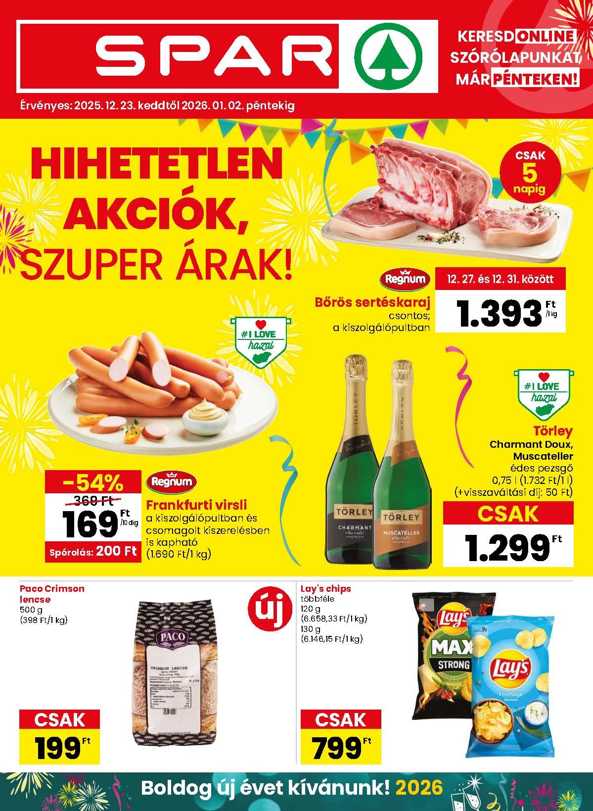 spar akciós újság 2025 52 hét