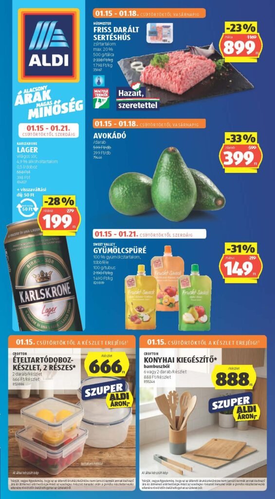 aldi akciós újság 2026 3 hét