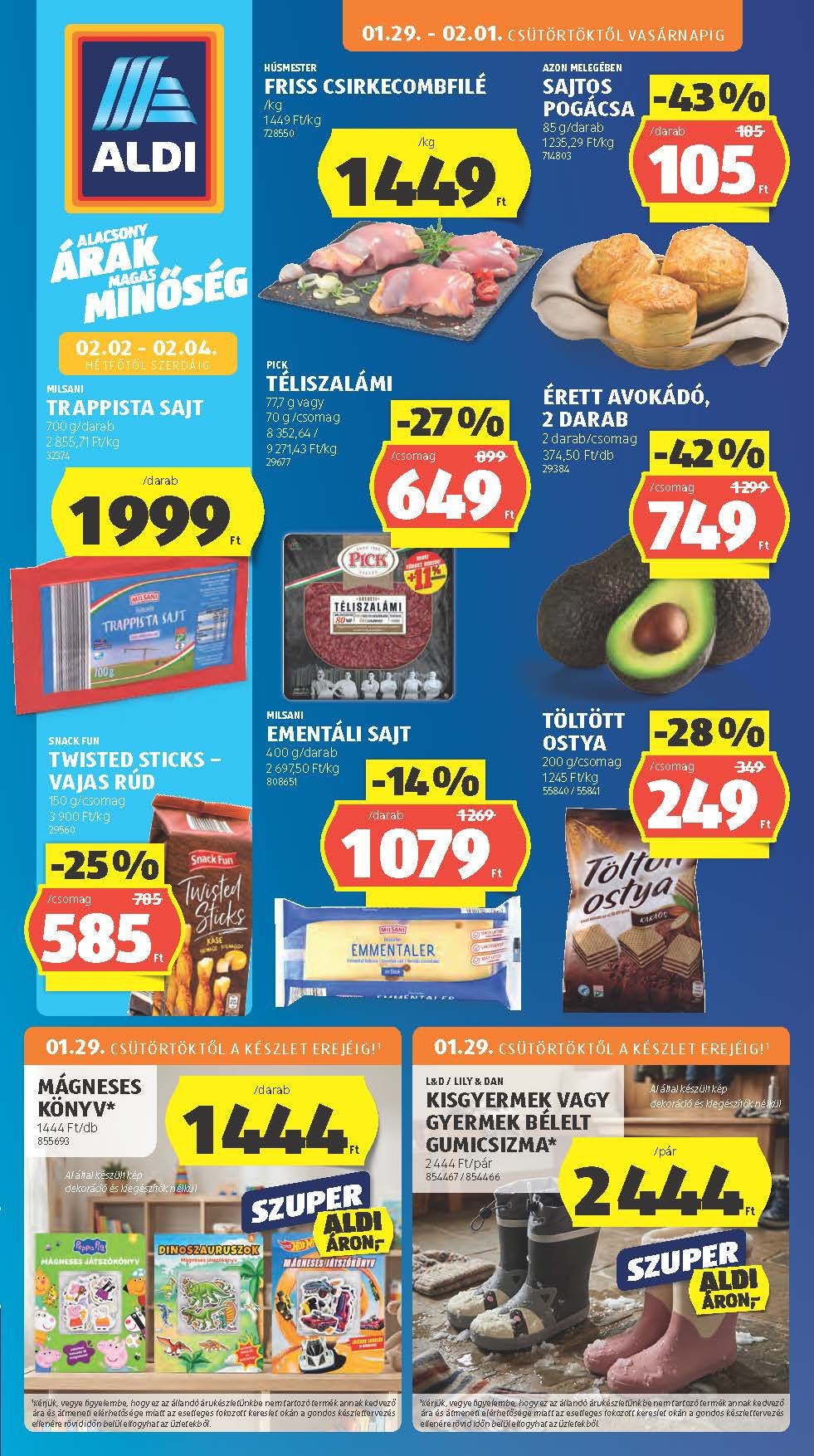 aldi akciós újság 2026 5 hét