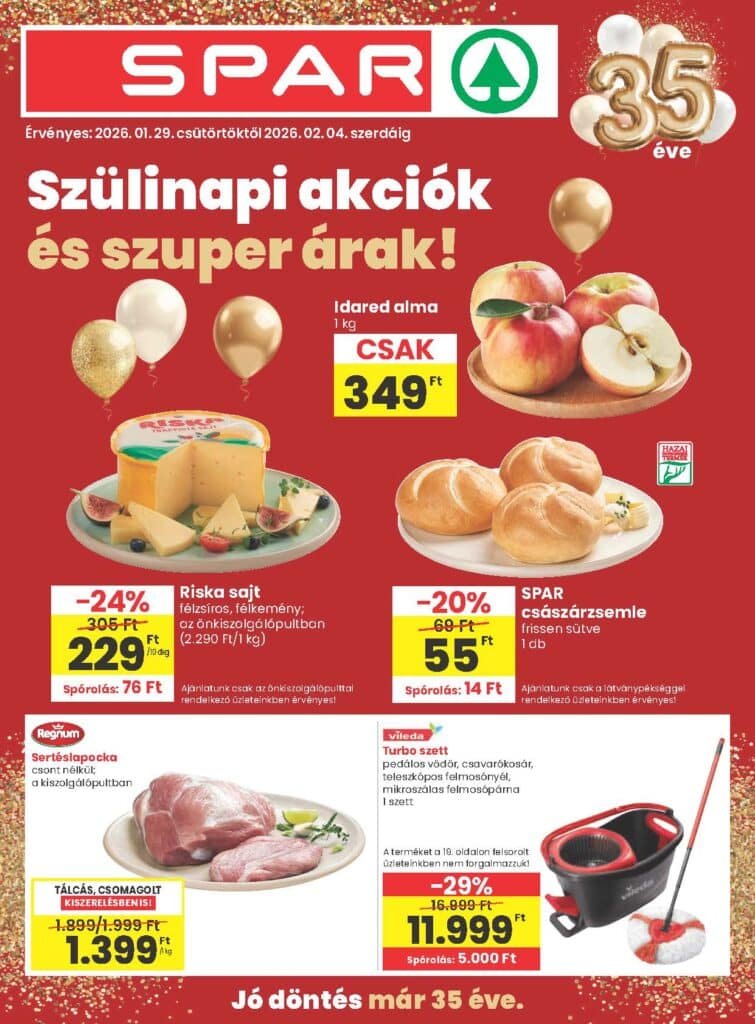 spar akciós újság 2026 5 hét