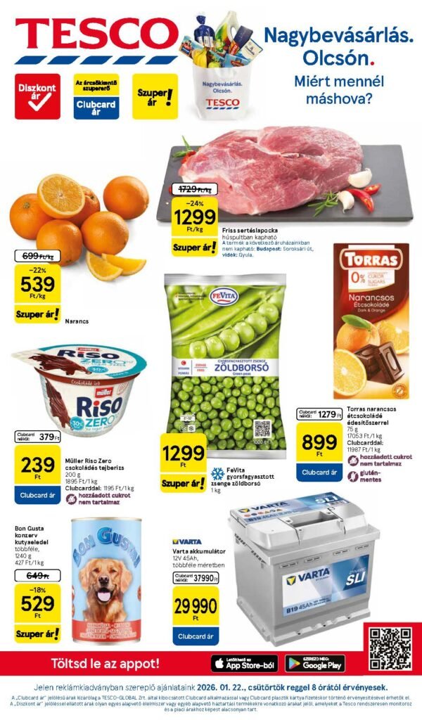 tesco hipermarket akciós újság 2026 4 hét