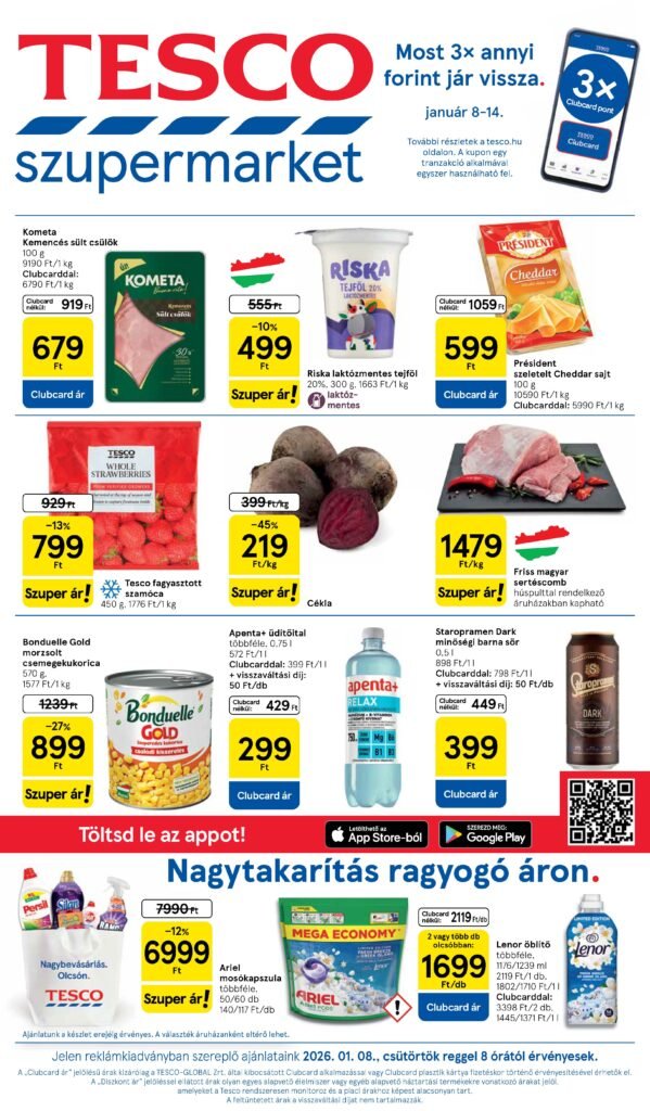 tesco szupermarket akciós újság 2026 2 hét