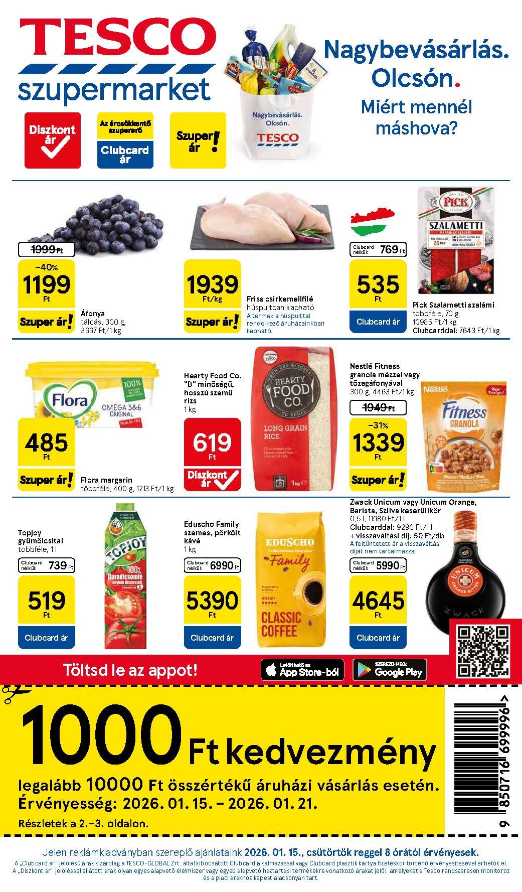 tesco szupermarket akciós újság 2026 3 hét