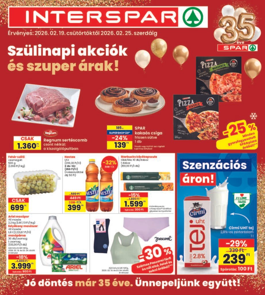 interspar akciós újság 2026 8 hét