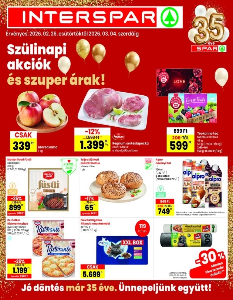 interspar akciós újság 2026 9 hét