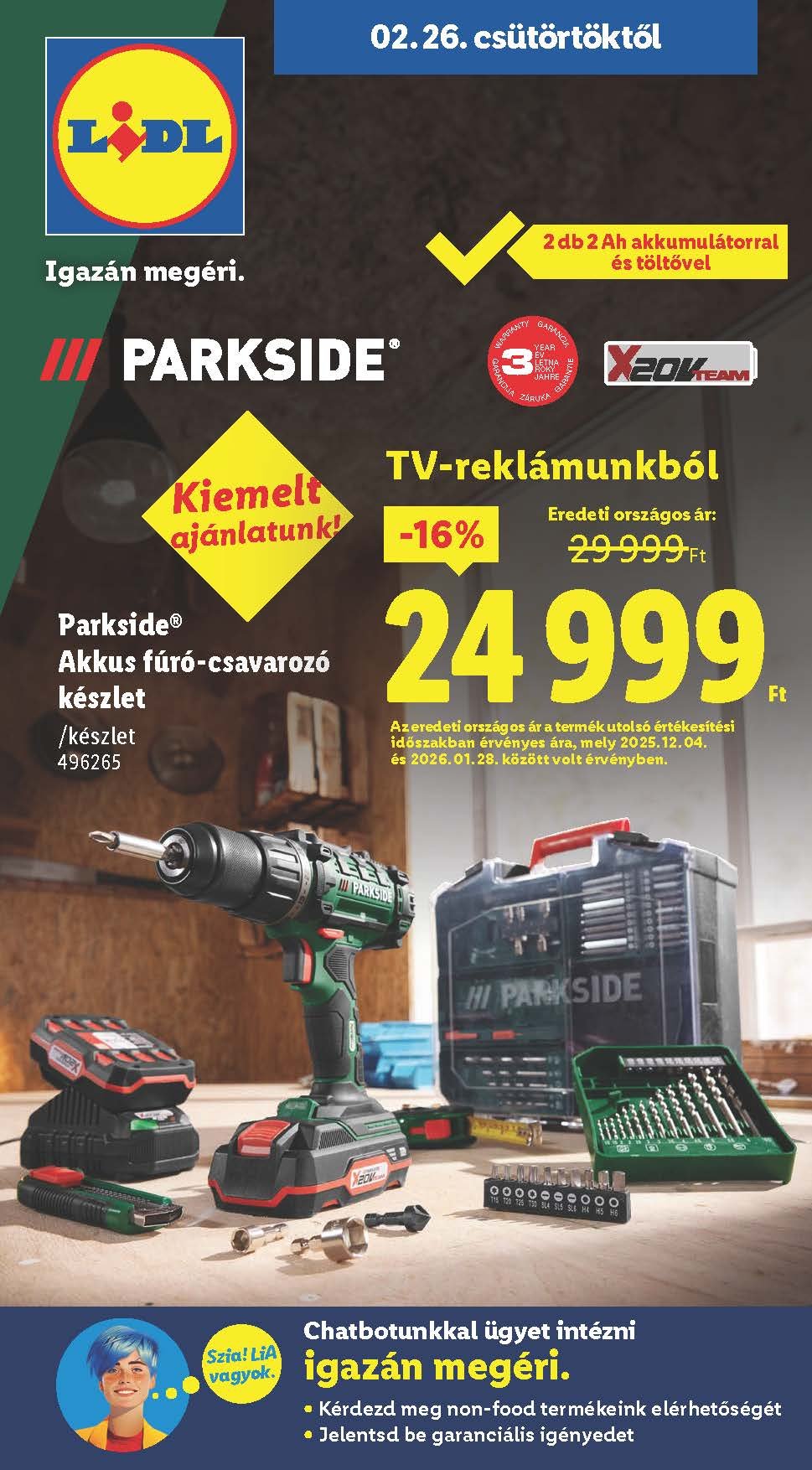 lidl nonfood akciós újság 2026 9 hét