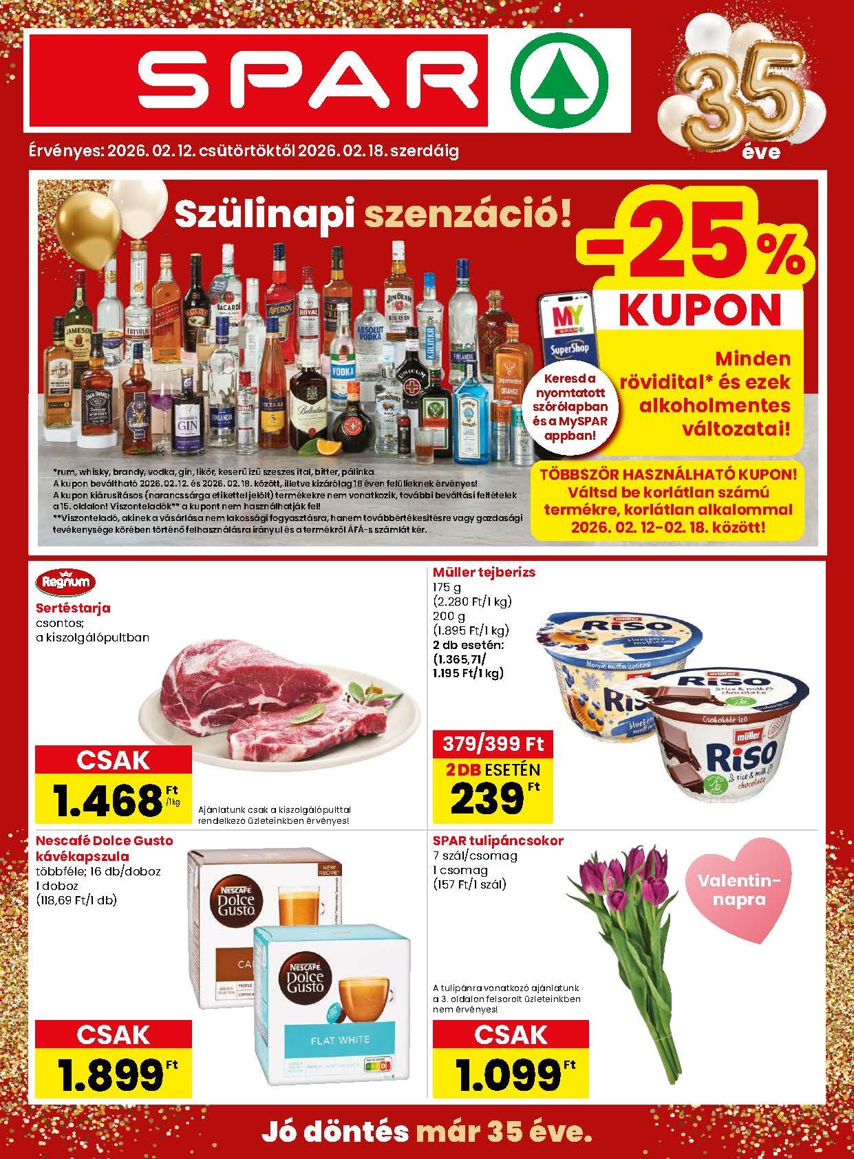 spar akciós újság 2026 7 hét