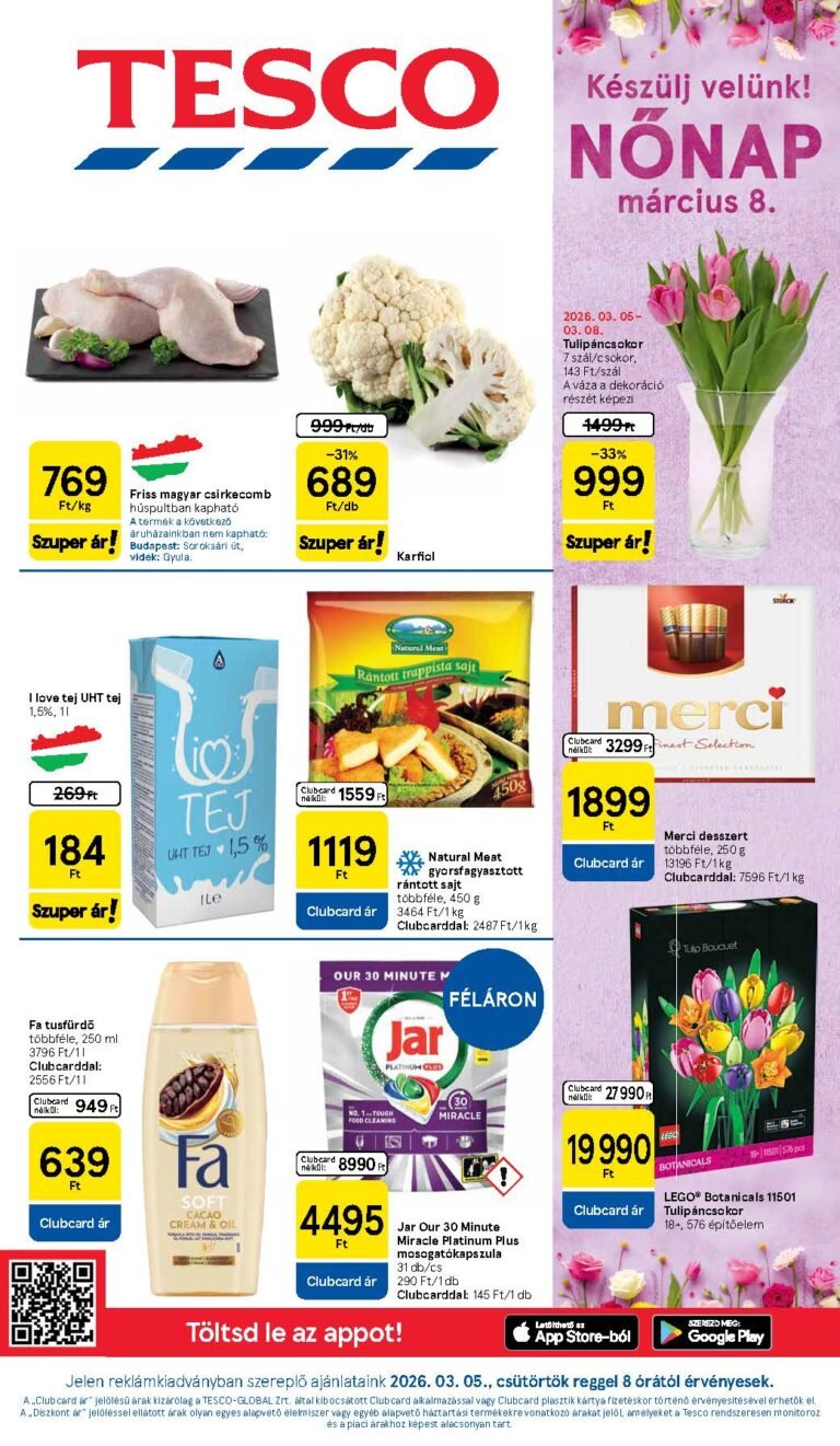 tesco hipermarket akciós újság 2026 10 hét