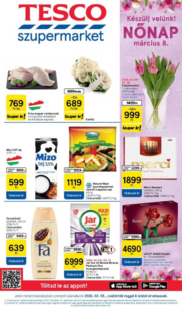 tesco szupermarket akciós újság 2026 10 hét