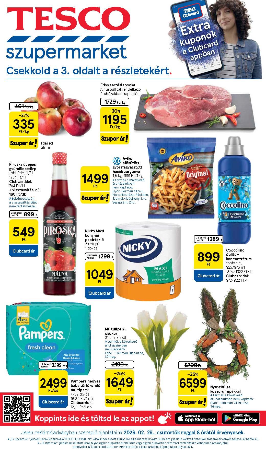tesco szupermarket akciós újság 2026 9 hét