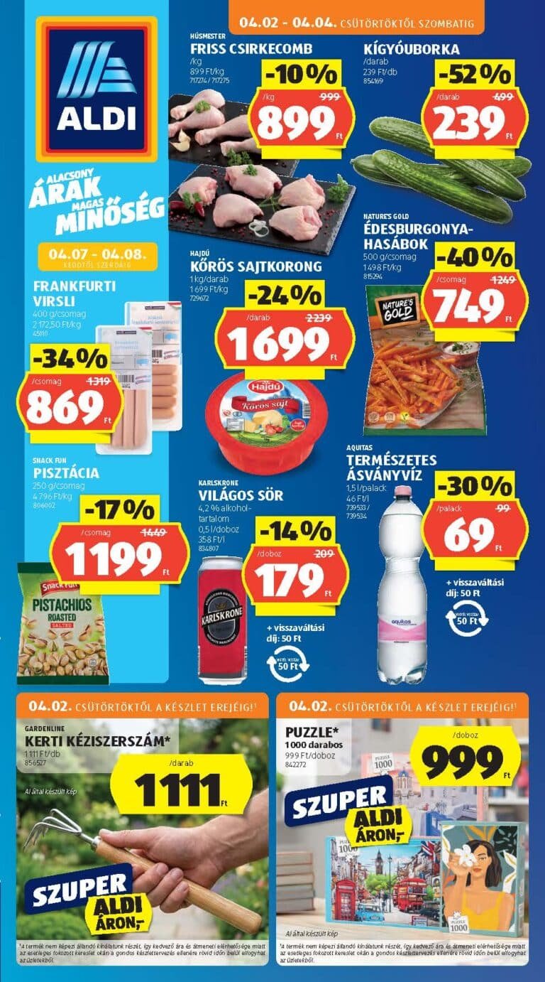 aldi akciós újság 2026 14 hét