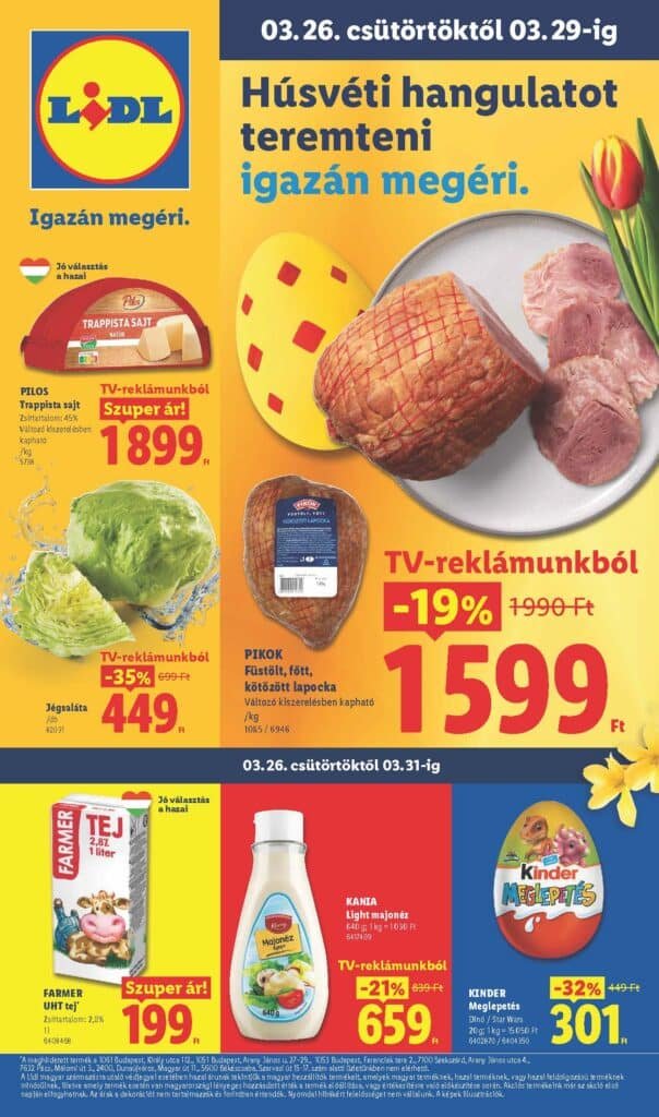 lidl akciós újság 2026 13 hét