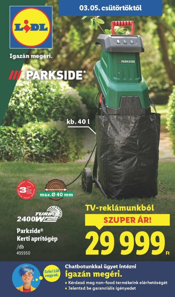 lidl nonfodd akciós újság 2026 10 hét