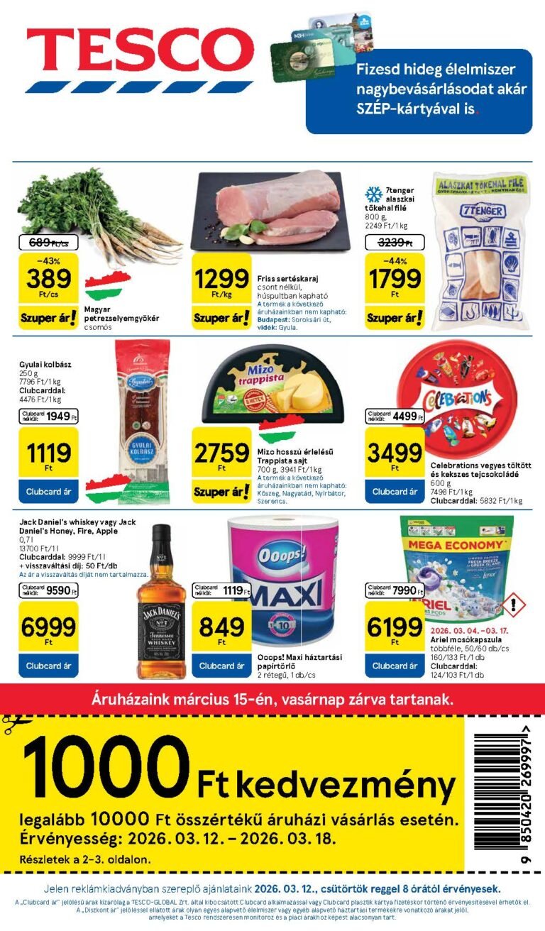 tesco hipermarket akciós újság 2026 11 hét