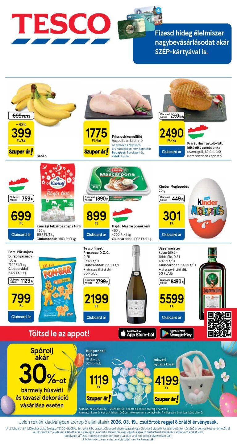 tesco hipermarket akciós újság 2026 12 hét