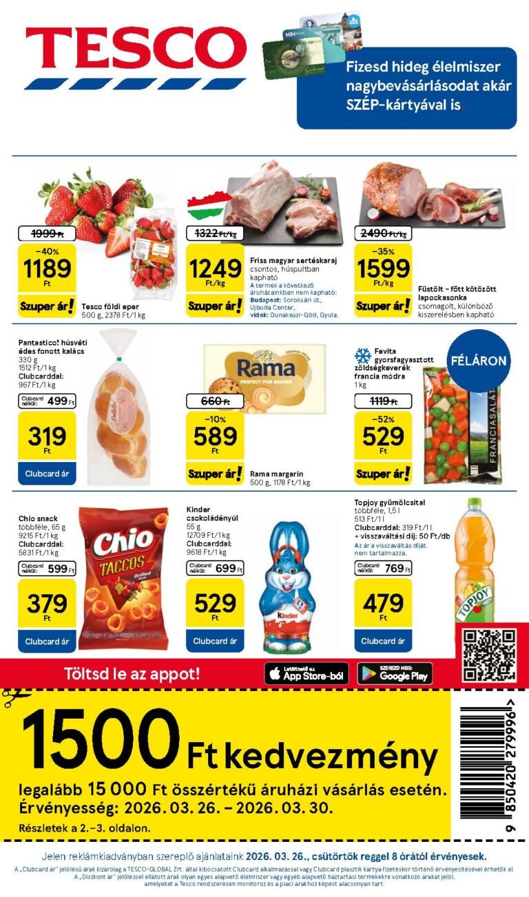 tesco hipermarket akciós újság 2026 13 hét