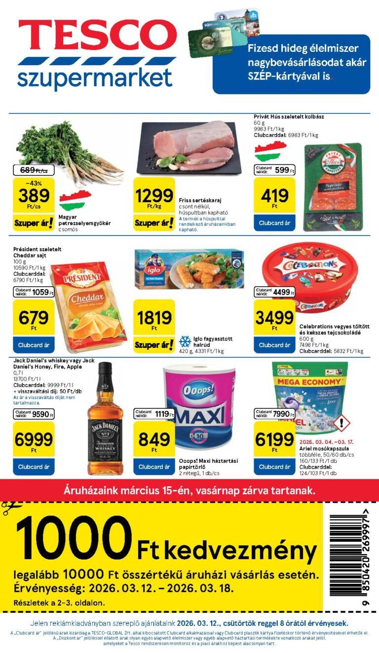 tesco szupermarket akciós újság 2026 11 hét