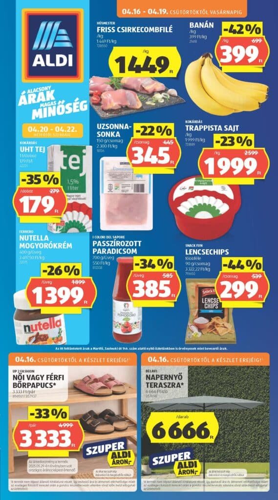 aldi akciós újság 2026 16 hét