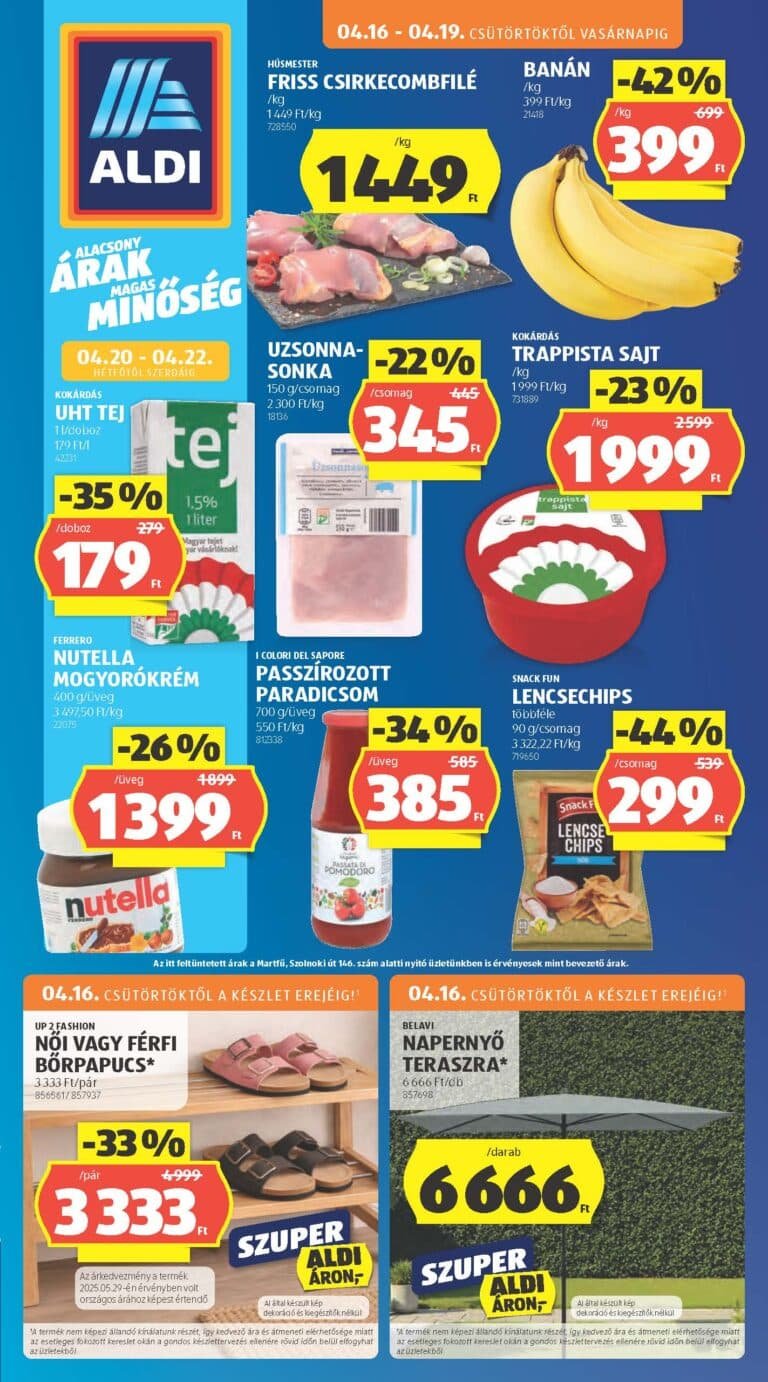 aldi akciós újság 2026 16 hét