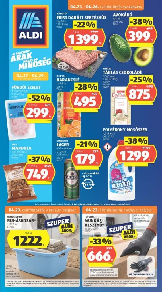 aldi akciós újság 2026 17 hét