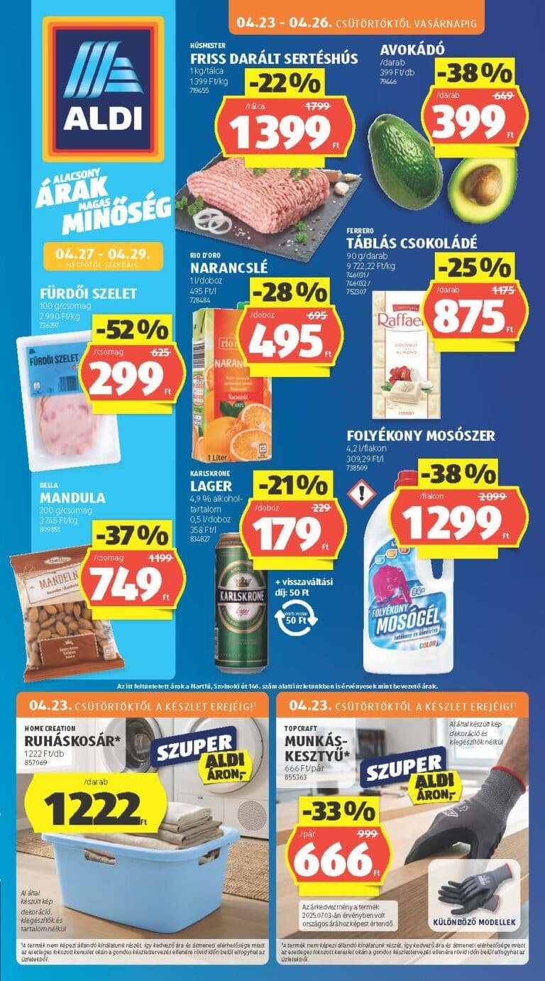 aldi akciós újság 2026 17 hét