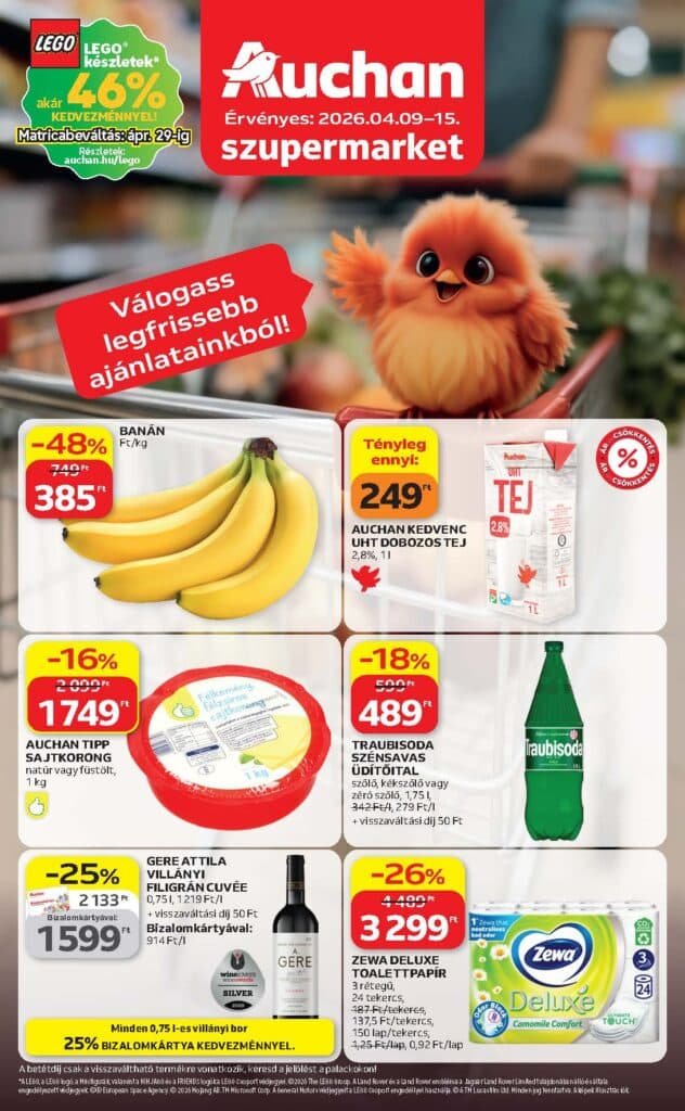 auchan akciós újság 2026 15 hét